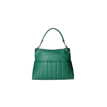 Geanta de piele - Verde inchis