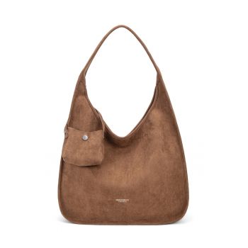 Geanta de umar cu etui detasabil Silvana Plus - Caramel