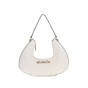 Geanta de umar cu fermoar Sophia - Alb murdar