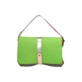 Geanta din piele cu bareta de umar detasabila