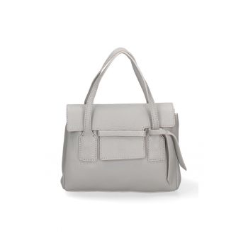 Geanta din piele cu bareta de umar din lant