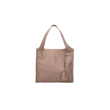 Geanta din piele cu bareta de umar si barete fixe