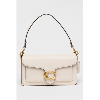 Geanta din piele cu bareta de umar Tabby - Bej deschis