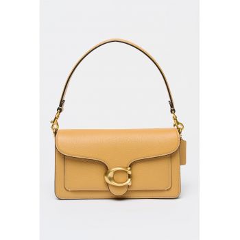 Geanta din piele cu bareta de umar Tabby - Galben mustar