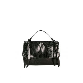 Geanta din piele cu bareta de umar