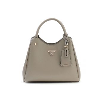 Geanta din piele ecologica cu 3 compartimente - Grej