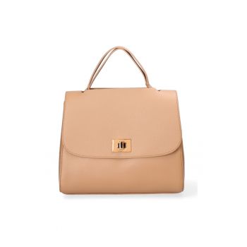 Geanta din piele ecologica cu maner si clapa