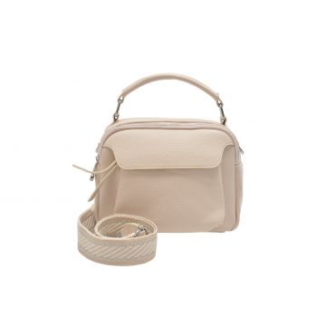 Geanta FLAVIA PASSINI alba, 1418, din piele ecologica