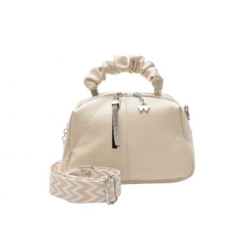 Geanta FLAVIA PASSINI alba, 6625, din piele ecologica