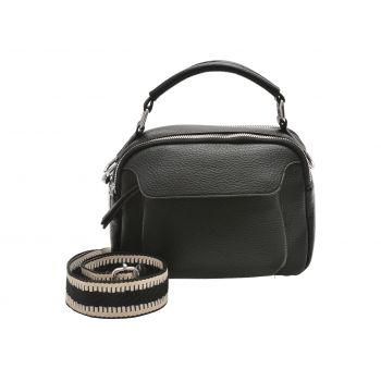 Geanta FLAVIA PASSINI neagra, 1418, din piele ecologica