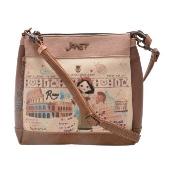 Geanta JANET DENESE multicolor, 075B, din piele ecologica