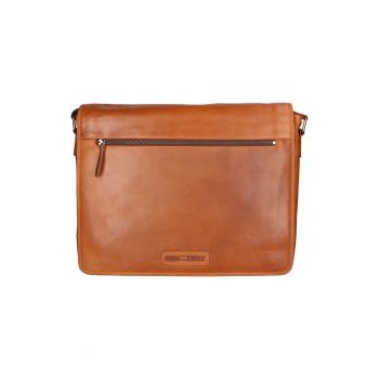 Geanta messenger de piele