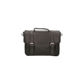 Geanta messenger de piele