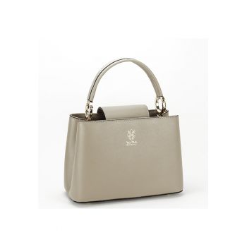 Geanta mica din piele naturala B-8950 120 Bej 7101 - Gri deschis