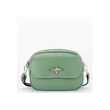 Geanta mica verde menta din piele naturala 1530 120 19938 - Verde menta