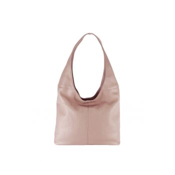 Geanta roz deschis din piele naturala 8924 127 19978 - Roz deschis