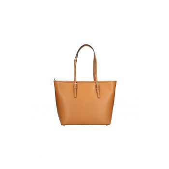 Geanta shopper din piele - Caramel