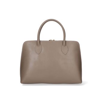 Geanta tote de piele cu bareta detasabila