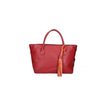 Geanta tote de piele cu canaf 25471