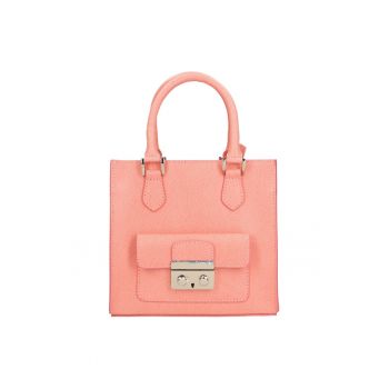 Geanta tote de piele - Roz