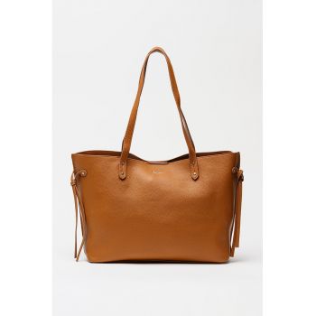 Geanta tote din piele ecologica Audrey - Maro