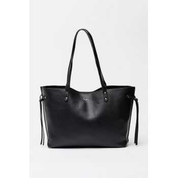 Geanta tote din piele ecologica Audrey - Negru