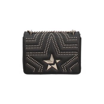 Handbag 209573 - Negru/Argintiu - 11x19x6.5
