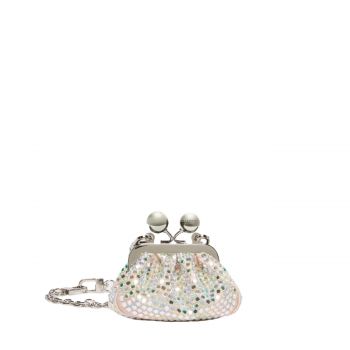 Pasticcino farfalla micro rhinestones bag  antique rose