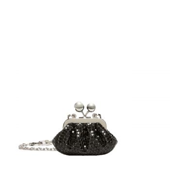 Pasticcino farfalla micro rhinestones bag dark grey