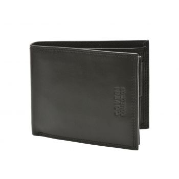 Portofel COVERI COLLECTION negru, 408292, din piele naturala