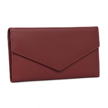 Portofel dama Marquise, Zendaya PT1453, piele naturala, Bordo