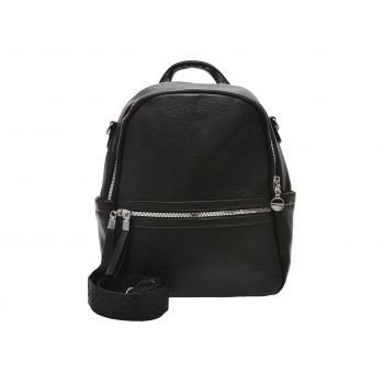 Rucsac FLAVIA PASSINI negru, 644, din piele ecologica