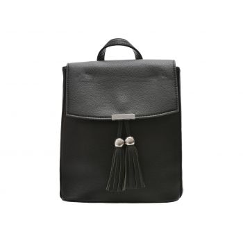 Rucsac FLAVIA PASSINI negru, 6649, din piele ecologica