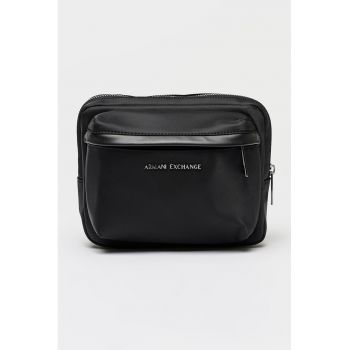 Borseta cu logo - Negru