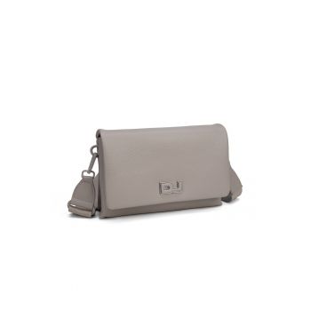 Geanta crossbody cu 2 compartimente Valeriana - Grej