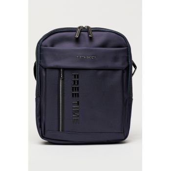 Geanta crossbody de piele ecologica cu bareta de umar - Bleumarin