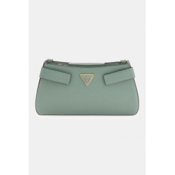 Geanta crossbody de piele ecologica Serenova - Verde feriga
