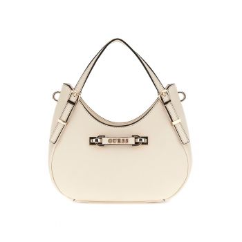 Geanta crossbody din piele ecologica - Crem