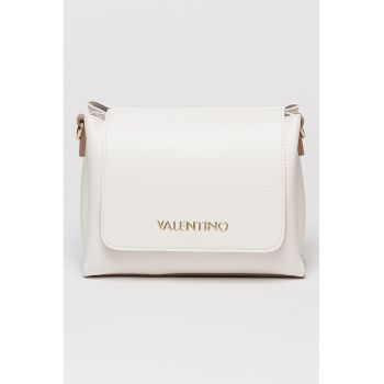 Geanta crossbody din piele ecologica cu aplicatie logo metalica Alexia