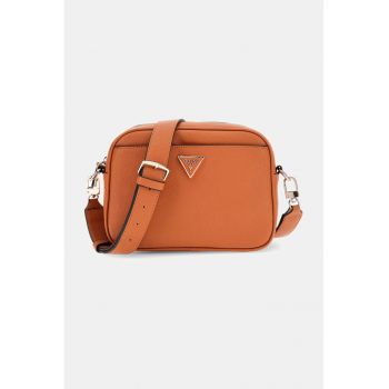 Geanta crossbody din piele ecologica cu bareta ajustabila - Portocaliu stins