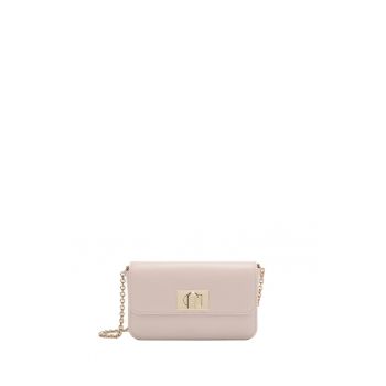 Geanta crossbody din piele Lumina - Coral