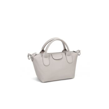 Geanta crossbodyde piele ecologica Eridan Elite - Maro taupe deschis