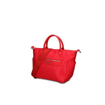 Geanta cu maner si bareta suplimentara Lunara Elite - Rosu