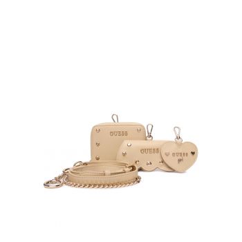 Geanta dama -  bej - accesorii incluse