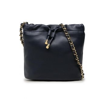 Geanta dama -  piele naturala - albastru - One Size INTL