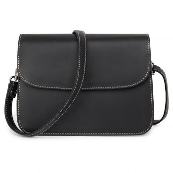 Geanta de dama, Amely GT3878, piele naturala, Negru