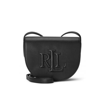 Geanta de dama -  model 431950130002 - piele naturala - neagra - dimensiuni 21x16.5x7.5cm