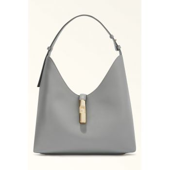 Geanta de piele - 345874 - Gri - 30x30.5x16