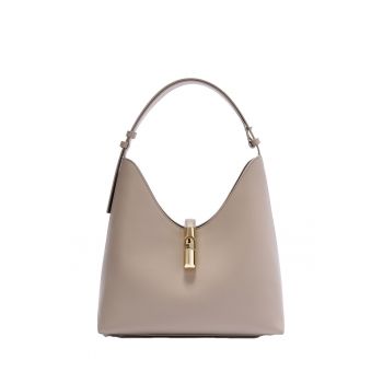 Geanta de piele - 345874 - Maro taupe - 30.5x30x16