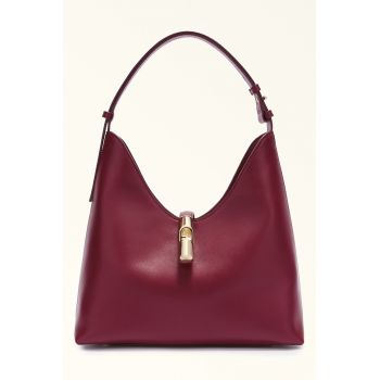 Geanta de piele - 345874 - Visiniu - 30x30.5x16